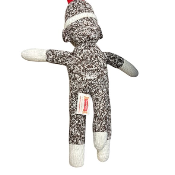 KISMET Sweat Pants Sock Monkey Fleece Size Small Elastic Waist & 2 Plush Monkeys - Picture 11 of 14